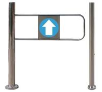 Dispositif de Sortie Automatique à battant - Porte à Sens Unique en Acier Inoxydable pour Un contrôle d'accès sécurisé dans Les magasins et Les bibliothèques, Solution de Barricade Durable à