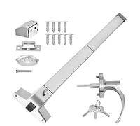 Dispositif de sortie de la barre de poussée de porte avec le levier de la poignée extérieure Barre de sortie de secours commerciale Barre de sortie de la panique avec poignée de porte Stable et fiable