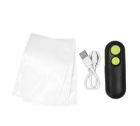 Dispositif de soudage en papier d'aluminium Dispositif de soudage pratique 2 en 1 scellant et coupeur pour sacs en plastique sac de collation noire dispositif de soudage portable (Noir)