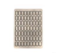Dispositif de stockage mécanique de mot de passe en acier inoxydable avec plaques alphabétiques personnalisables pour enregistrement de mot de passe non numérique