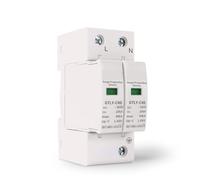 Dispositif de surtension SPD 2P AC 40KA 60KA 220V 385V, Dispositif de Protection Contre Les surtensions solaires Basse Tension for Maison, 1 pièces(220V 30-60KA)