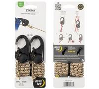 Nite Ize Dispositif de tension de corde CamJam NCJ-25-2R3 Lot de 2 Noir