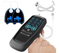 Dispositif de thérapie du cou électrique - relaxant de tissus profonds portables, releveur de tension du cou réglable | Masseur musculaire avec 9 modes et 30 intensités, sucette du cou