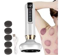 Dispositif de thérapie Ventosa - outil électrique Sha avec 12 niveaux de chaleur et d'aspiration | Massage intelligent de la ventouse pour la relaxation musculaire, la récupération, le soulagement