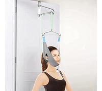 Dispositif de Traction cervicale - Civière de Cou Dispositifs de décompression de la Colonne vertébrale au-Dessus de la Porte Alignement du Corset Cervical Soulagement de la Douleur de la Te