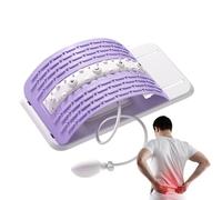 Dispositif de traction lombaire portable et réglable - Support de dos gonflable pour la relaxation de la colonne vertébrale (charge maximale 150 kg) | Idéal pour Pilates, yoga, fitness, fixes