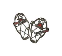 YakTrax Run, Crampons Antidérapants pour chaussures à pointes et bobine en acier avec sangle de sécurité réfléchissante, Course sur Neige et GlaceGris, XL(46+)