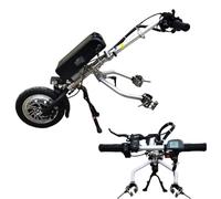 Dispositif de traction pour fauteuil roulant, kit de conversion électrique avec phare, absorption des chocs et batterie 17 Ah pour thérapie de rééducation