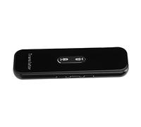 Dispositif de Traduction de Langue, Traducteur Vocal Instantané Portable, Traducteur Vocal Support Traduction Multilingue pour L'apprentissage des Affaires de (Tout Noir)