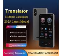 Dispositif de Traduction linguistique Prenant en Charge 138 langues, traducteur en temps réel, traducteur IA avec ChatGPT Gray