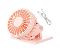 Dispositif de ventilation à clip pour grille d'aération - Modèle Breeze Blower Pro rechargeable - Ventilateur USB avec support à clip - Système de circulation d'air en métal écologique - Kit de