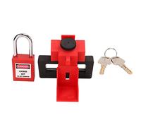 Dispositif de verrouillage de disjoncteur, gâche métallique en nylon robuste, opération facile, pince de verrouillage de disjoncteur avec cadenas pour énergie électrique,