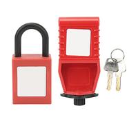 Dispositif de verrouillage des disjoncteurs, cadenas en nylon de 25 mm pour la sécurité électrique, outil de verrouillage et de signalisation à poignée dentelée en alliage avec