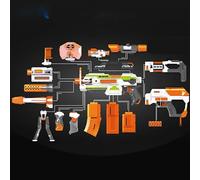 Dispositif de visée de silencieux de pièces modifiées compatibles avec le pistolet jouet pour la série Nerf n-strick Elite, accessoires d'assemblage à monter soi-même pour enfants garçons Tail Stock B
