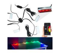 Dispositif d'éclairage pour vitrine connecté et intelligent avec 4 pinces RVBB et commandes vocales Luminea