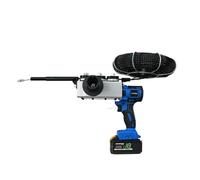 Dispositif d'enfilage, électricien automatique, Machine de câblage mural, Machine à corder Rechargeable, extracteur de Guide de ligne de fil(With 2 Battery)