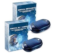 Dispositif d'enlèvement de Neige électromagnétique de Voiture Anti-Gel, Alimentation Solaire, Chauffage moléculaire cinétique Portable pour la Glace et la Neige (2pcs)