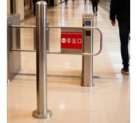 Dispositif d'entrée pour Couloir, portail battant de sécurité à ressort, barrière métallique à ouverture à 90°, pour supermarché, bibliothèque magasin pittoresque(50cm/19.6in)