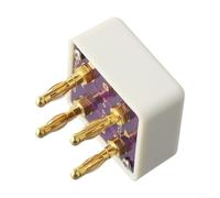 Dispositif d'étalonnage de résistance multimètre pour vérification de prise courte DMM à 4 fils, avec connecteurs banane plaqués or montés sur un assemblage acrylique et PCB pour test de décalage (A)