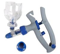 Dispositif d'injection automatique Intramusculaire, pistolet de chèvre de seringue injecteur automatique, pistolet à seringue bétail 5 ml avec insertion bouteille continu réglable