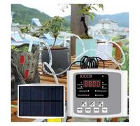 Dispositif d'irrigation goutte-à-goutte à Valve réglable for jardin, Double pompe, contrôleur, système de minuterie, énergie solaire, arrosage automatique Intelligent(Signal Line)