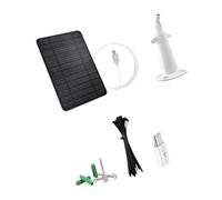 Dispositif d'observation Panneau solaire 5 W Boîtier ABS Résistant aux intempéries Montage simple Outils de déni Installation du panneau solaire