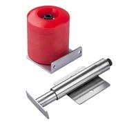 Dispositif élastique pour machine à bander les bords avec outil auxiliaire anti-déformation, roue de pression en polyuréthane pour le travail du bois, construction en métal massif pour rouler, rouge