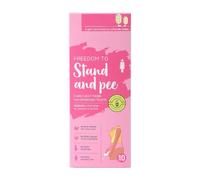Dispositif féminin | Entonnoir sur pied | 10 pcs papier imperméable dans l'entonnoir d'urinerie vertical | Utilisation de dispositifs urinaires multifonctionnels par