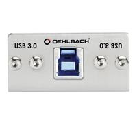 Dispositif multimédia Oehlbach PRO IN MMT-C USB.3 B/A 0.2 m argent contacts dorés