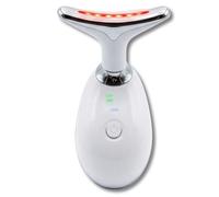 Dispositif Nettoyage Visage EMS & LED - Ions Positif/Négatif, Anti-Âge, Raffermissant, Chaleur & Vibrations - Soin Visage & Cou