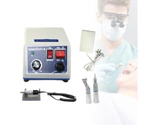 Dispositif Polissage à Micromoteur, Micromoteur Polissage électrique Machine Polissage éectrique pour Bijoux Laboratoire Céramique Silicone Travail Polissage Dents 0-35000RPM 65W 220V, 50-60Hz