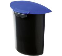 Dispositif pour déchets HAN MOON 1839-14 6 l (l x H x P) 250 x 315 x 144 mm polypropylène noir, bleu 1 pc(s)