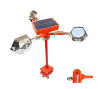 Dispositif réfléchissant pour effrayer Les Oiseaux avec Alarme sonore réglable - extérieur résistant aux intempéries pour Jardin, Toit, terrasse, fenêtre de Jardin