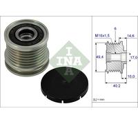 Dispositif Roue Libre Alternateur pour Ford Skoda Seat Alhambra VW Caddy Cordo