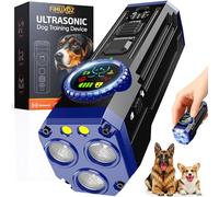 Dispositifs anti-aboiements pour chien - 3 émetteurs soniques améliorés - Dispositif anti-aboiement pour chien propre ou voisin, sûr et efficace - Silencieux d'aboiement portable et rechargeable