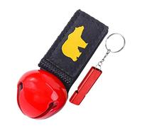 Dispositifs Anti-Ours Bruyants (Cloche et Sifflet) pour Camping et Randonnée - Kit de Survie et Protection- Rouge