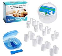 Dispositifs Anti-Ronflement, 8 Pcs Dilatateur Nasal+Appareil Dentaire Anti Ronflement, Appareil Anti Ronflement, Pince Nez Anti Ronflement , Pour Un Sommeil Plus Confortable