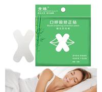 Dispositifs anti-ronflement - Pansements respiratoires buccaux en forme de X pour la respiration nasale, bandes de sommeil pratiques | Réduit le ronflement et améliore le sommeil
