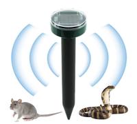 Dispositifs anti-taupes - à ultrasons pour taupes et gopher | Pst Control Répulent les taupes et les serpents | Outil d'avertissement solaire pour animaux de compagnie