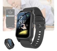 Dispositifs D'alerte De Chute pour Personnes Âgées, Traceur Personne Âgée，Montre Connectée avec Détecteur De Chute, Bouton SOS + Appel Vidéo HD，étanche Black,28.5 * 2CM