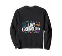 Dispositifs de Circuit imprimé I Love Technology Sweatshirt