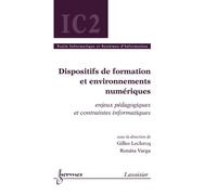 Dispositifs de formation et environnements numeriques enjeux - Frank Leclercq - Hermes Science Publications - broché - Livre