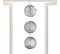 Dispositifs de peur des oiseaux | Decorative Round Wind Spinner | 3D Mirror Bird Reflectors | Outdoor Garden Porch Patio Balcony Deck Window