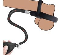 Dispositifs de torture des testicules Presse à testicules Extenseur Anneau double gonflable extrême Anneau pénien Pompe à pénis réglable Cbt Ball Torture Anneaux testiculaires pour homme
