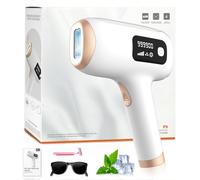 Dispositifs d'épilation IPL pour le visage et le corps à la maison, avec système de refroidissement à glace saphir, écran tactile, laser pouls portable, sans douleur, doux pour la peau, pour femmes
