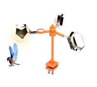 Dispositifs pour éloigner les oiseaux, outil de peur des oiseaux avec force de vent : outil réfléchissant de la forme du moulin à vent pour l'outil répulsif pour les oiseaux