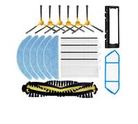 DispRA Compatible avec Compatible avec Neatsvor X500 X600 Tesvor X500 X500 T8 S6 NetBot S15 Brosse latérale Principale Filtre Hepa Chiffons de Nettoyage Pièce d'aspirateur(Set 3)