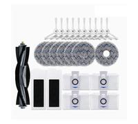 DispRA Compatible avec EcovacsT20 Omni / T20 Max / T20 Pro Accessoires Brosse latérale Principale Chiffon de vadrouille Filtre HEPA Sac à poussière Pièces de Rechange de Rechange(Gold)