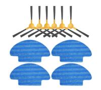 DispRA Compatible avec IKOHS Netbot S12 / Haier T550W / T560H / DEXP MMB-300 Brosse latérale à Bord Rotatif Chiffons de Nettoyage for aspirateur Pièce de Rechange(Set I)