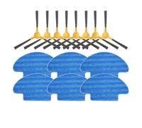 DispRA Compatible avec IKOHS Netbot S12 / Haier T550W / T560H / DEXP MMB-300 Brosse latérale à Bord Rotatif Chiffons de Nettoyage for aspirateur Pièce de Rechange(Set J)